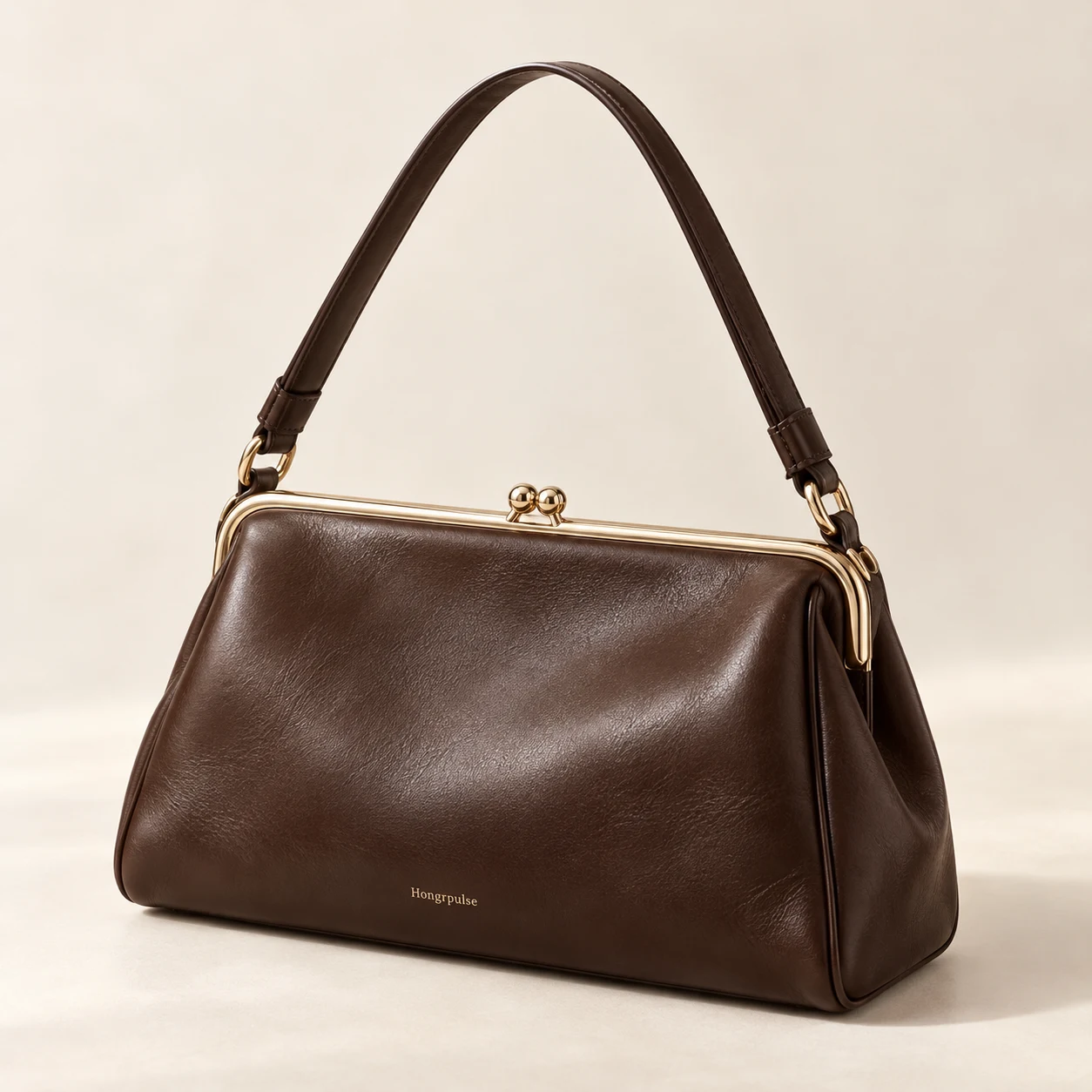Camille Frame Shoulder Bag in Espresso