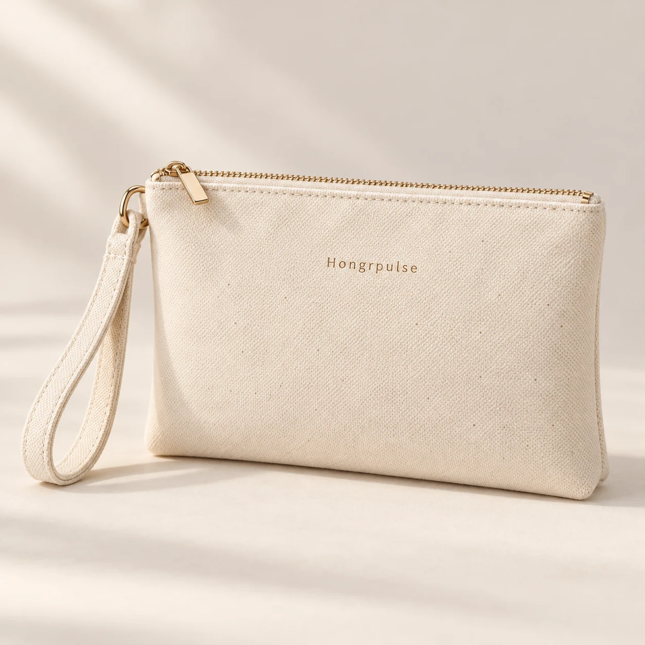 Petal Mini Wristlet in Cream