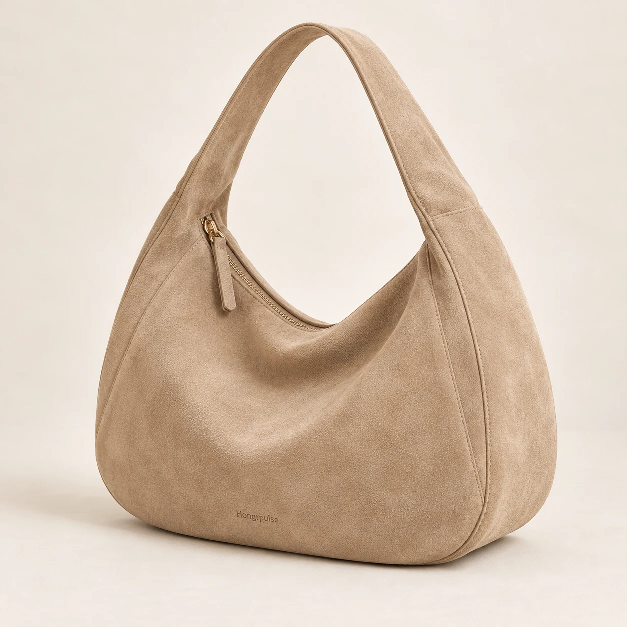 Reverie Suede Hobo in Sand